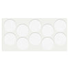 Okrągłe podkładki filcowe do mebli samoprzylepne o średnicy 45mm - Białe