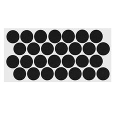 Okrągłe podkładki filcowe do mebli samoprzylepne o średnicy 28mm - Czarne