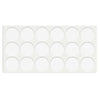 Okrągłe podkładki filcowe do mebli samoprzylepne o średnicy 35mm - Białe