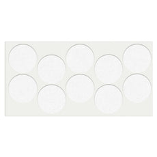 Okrągłe podkładki filcowe do mebli samoprzylepne o średnicy 45mm - Białe