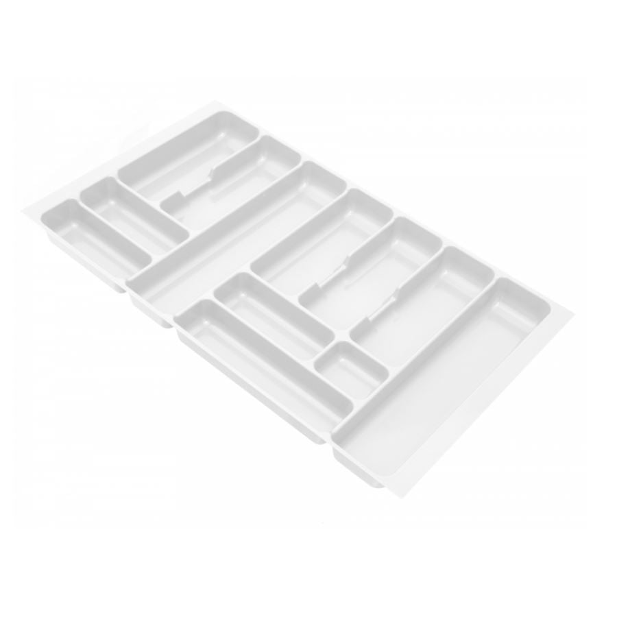 Wkład do szuflady na sztućce biały - szerokość szafki od 70 do 80 cm
